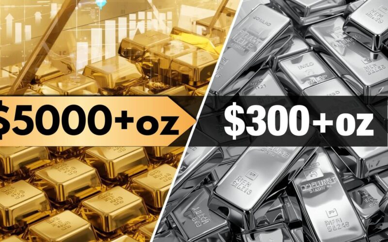 தங்கம் விலை $5,000+ வெள்ளி $300+ உச்சத்துக்கு ரெடி!