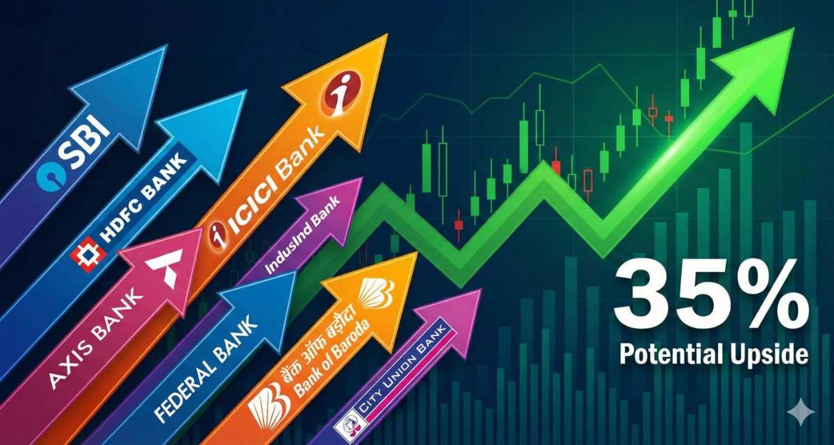 வங்கிப் பங்குகளில் ‘ஜாக்பாட்’! 1 வருஷத்துல 35% லாபம்? இந்த 8 பங்குகளை மிஸ் பண்ணாதீங்க!